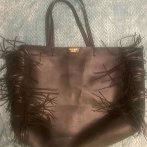 NWOT Victoria’s Secret Faux Leather Fringe Tote